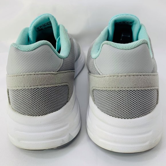 Adidas Cloudfoam Womens Shoes Size 8 Athletic Sneakers HWA 1Y3001 Gray Torquoise - Picture 3 of 8